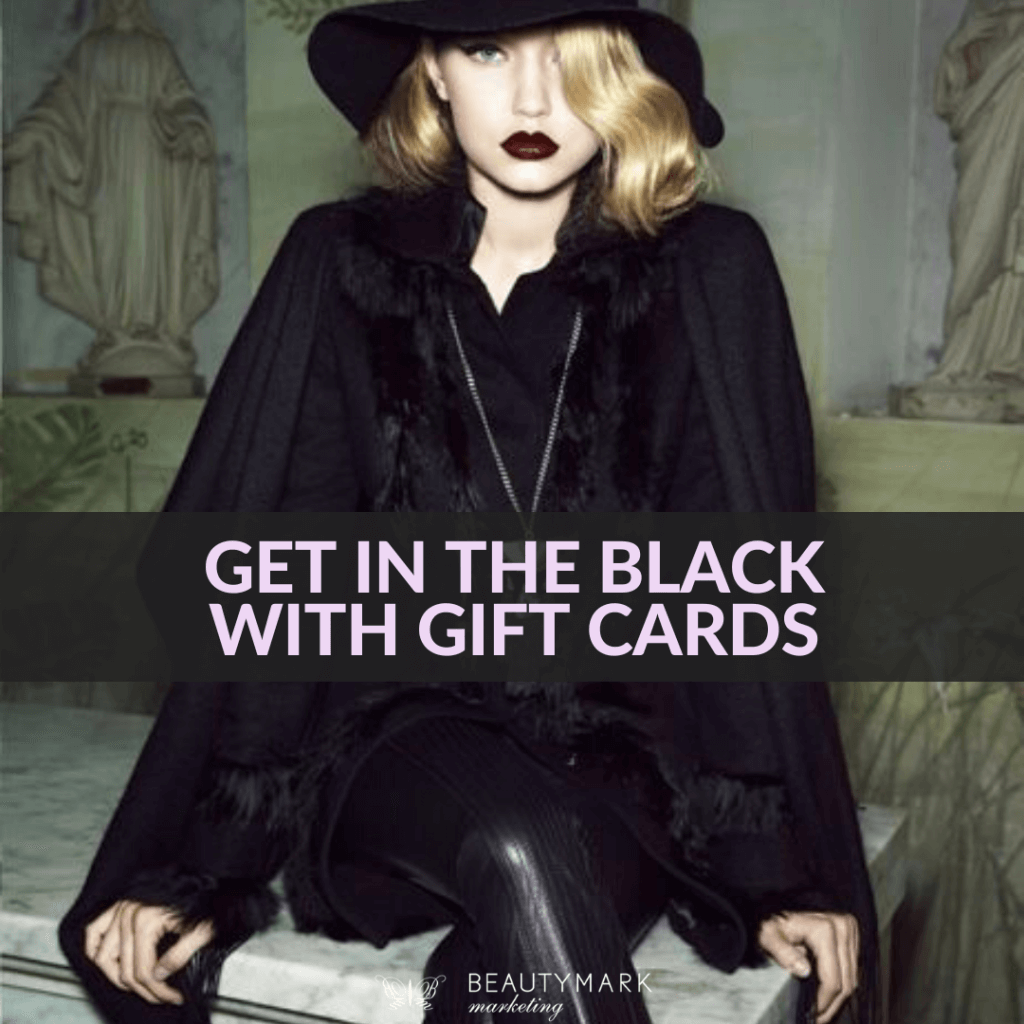 get in the black with gift cards