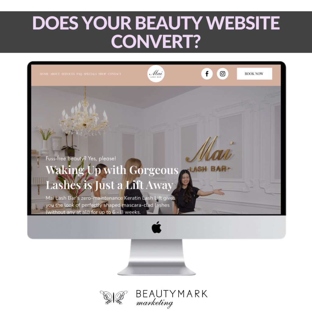does your beauty website convert